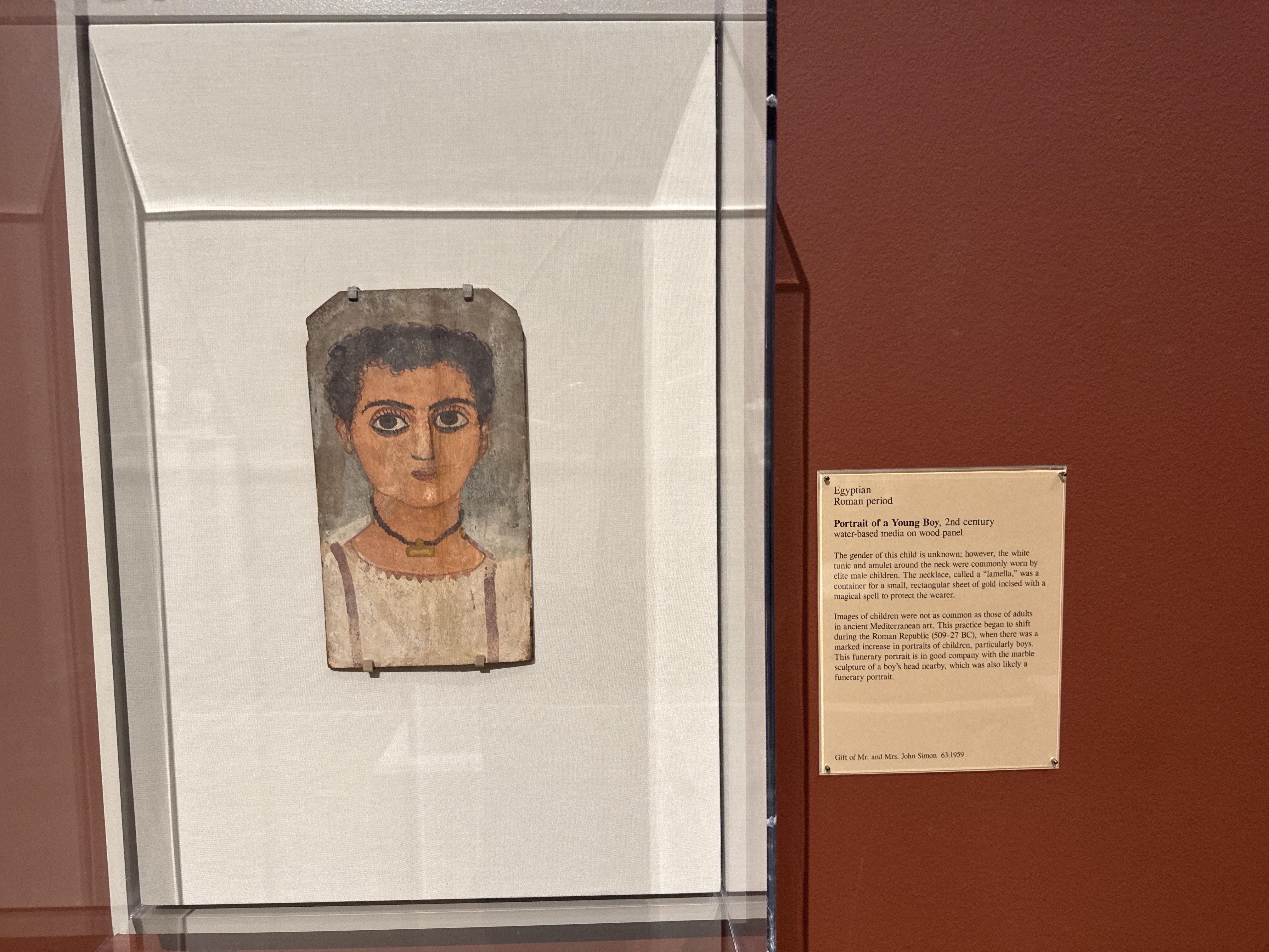 Roman-Egyptian Child Mummy Portrait
