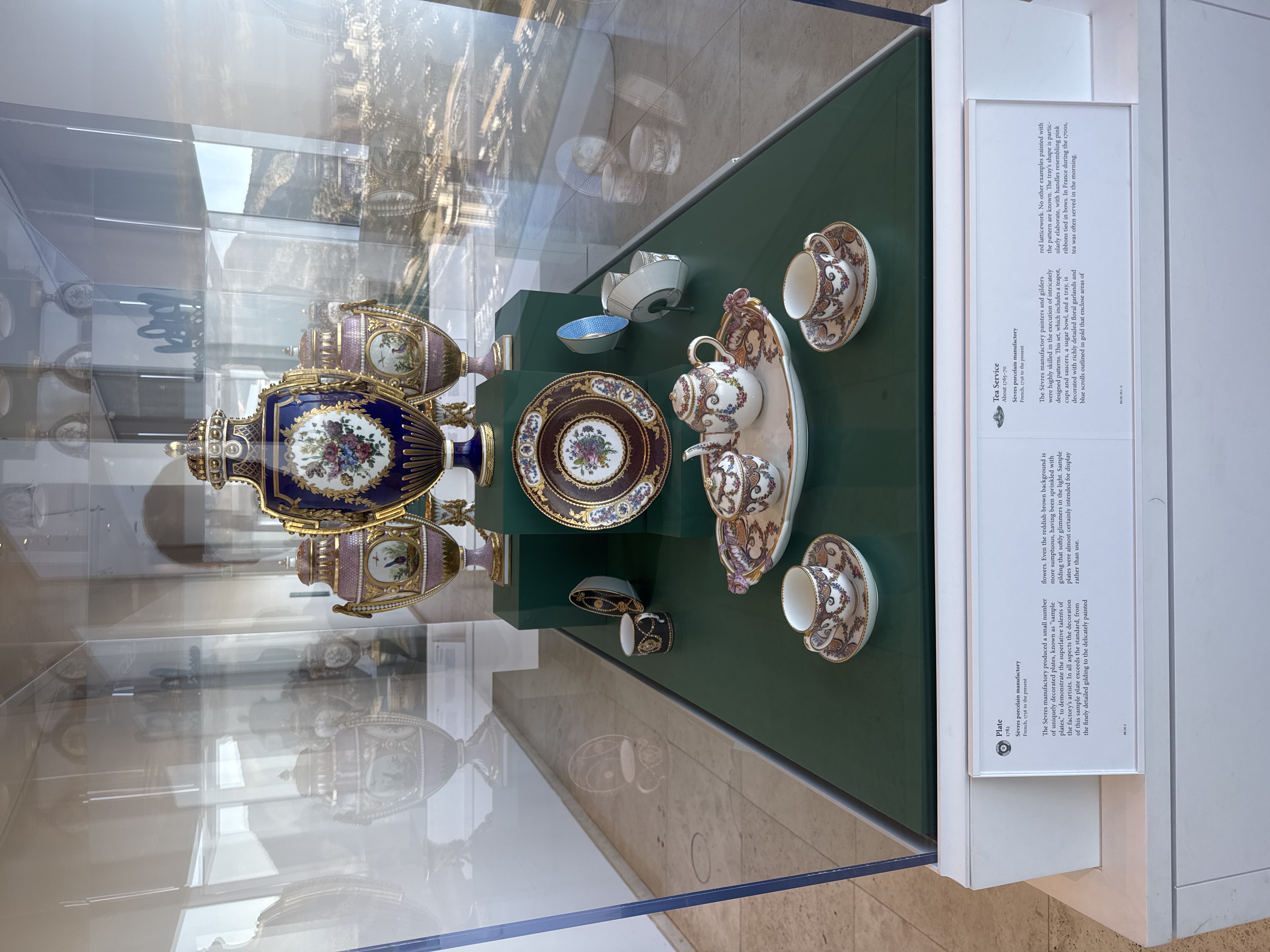 Sèvres Porcelain Tea Set and Decorative Plates