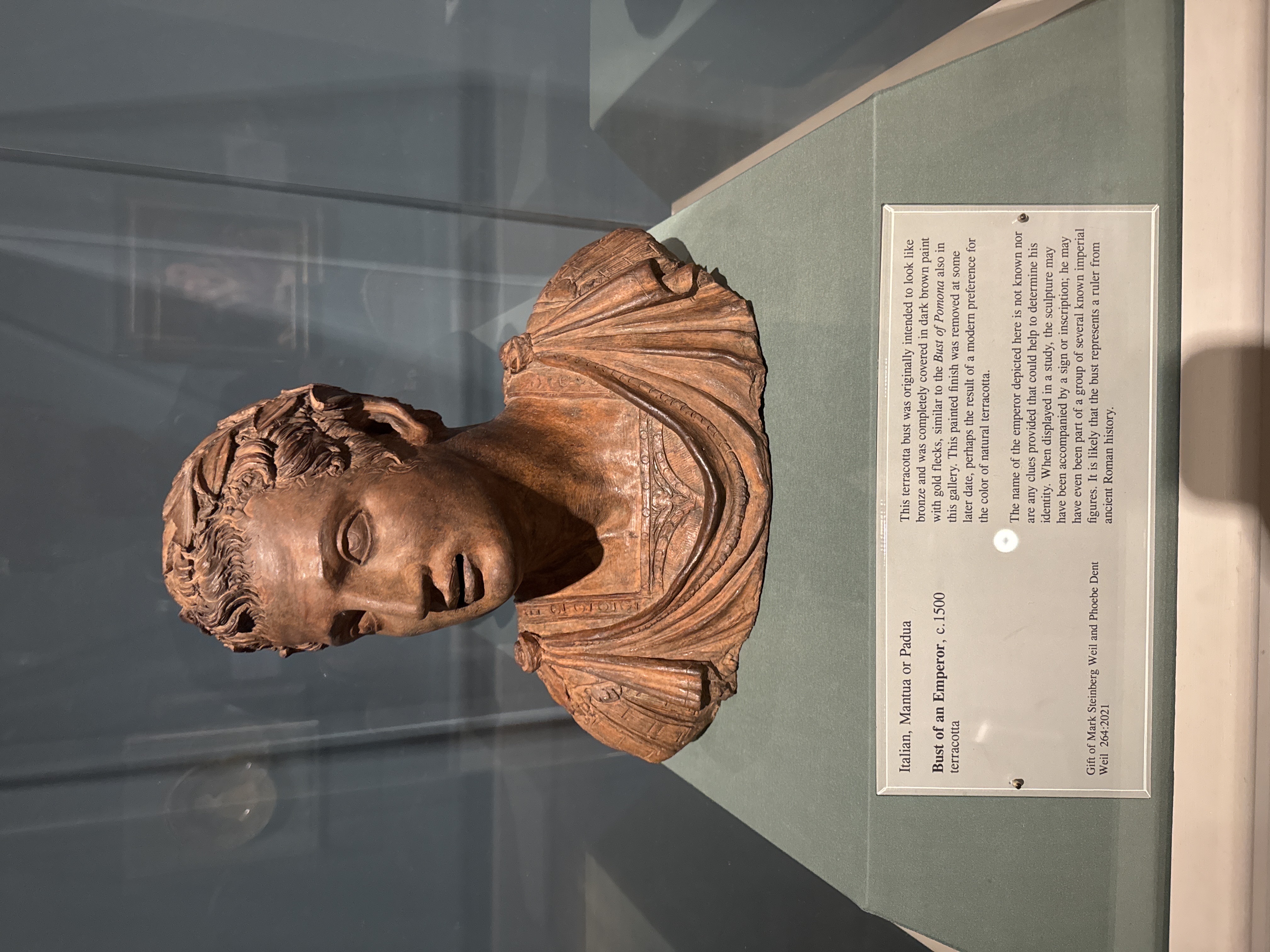 Terracotta Bust of a Roman Emperor