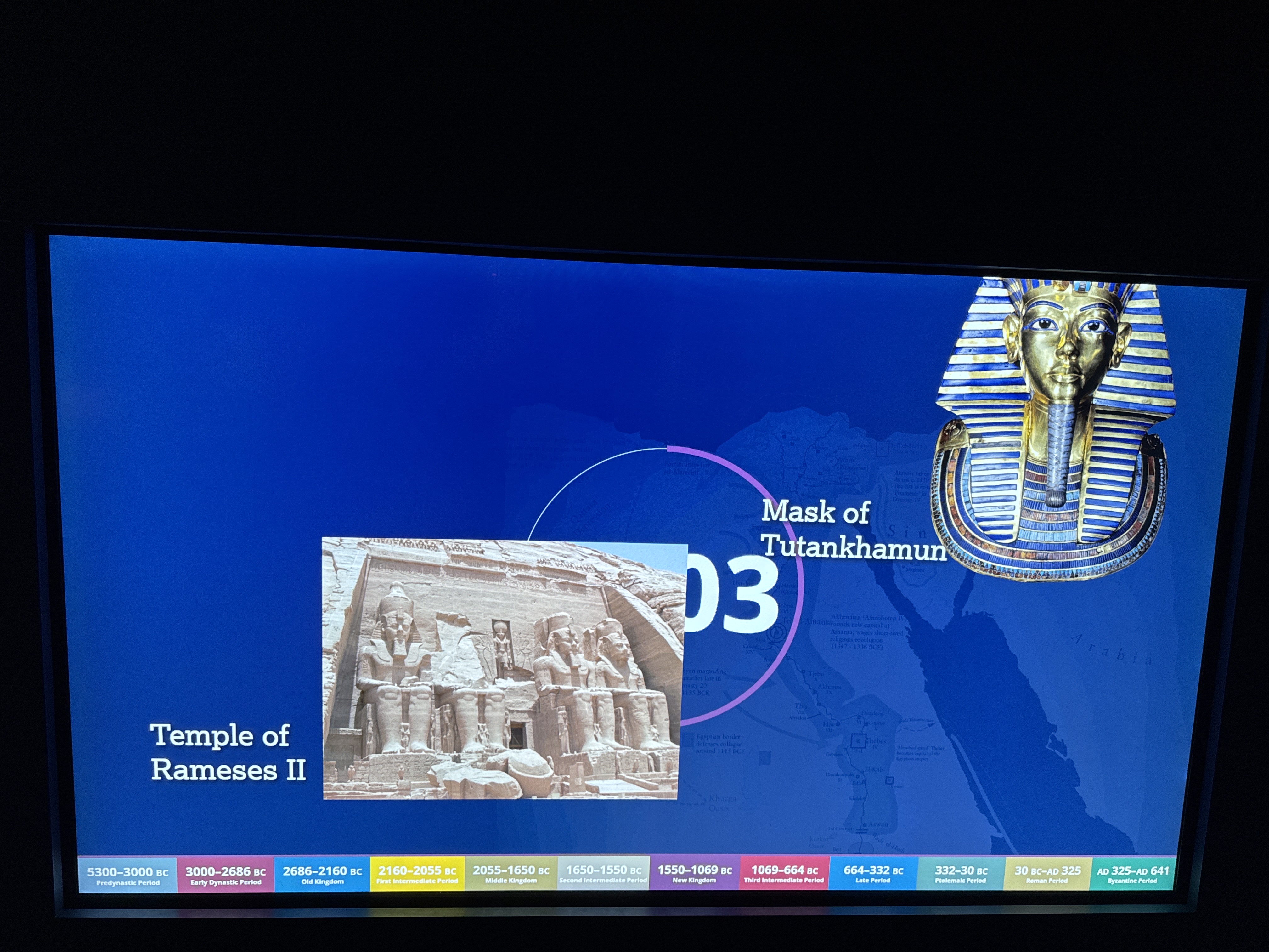 Abu Simbel Temple and Tutankhamun's Mask